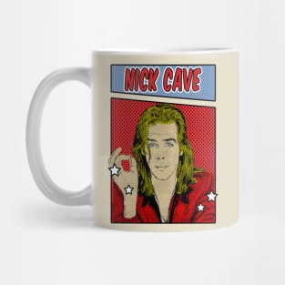 Nick Cave Smoke Pop Art Comic Style Mug